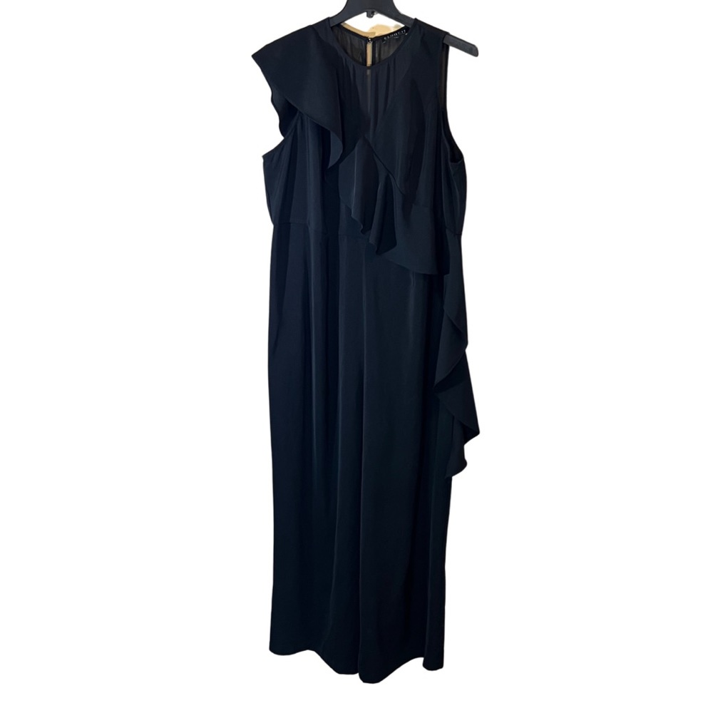 Eloquii Women’s Jumpsuit| Black| Size: 20| Sheer top to accentuate shoulders